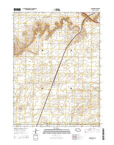 Lorenzo Nebraska Current topographic map, 1:24000 scale, 7.5 X 7.5 Minute, Year 2014