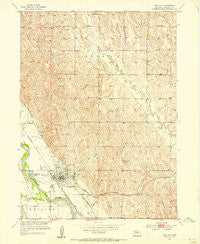 Loup City Nebraska Historical topographic map, 1:24000 scale, 7.5 X 7.5 Minute, Year 1953