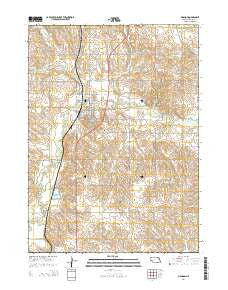 Madison Nebraska Current topographic map, 1:24000 scale, 7.5 X 7.5 Minute, Year 2014