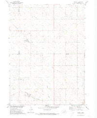 Magnet Nebraska Historical topographic map, 1:24000 scale, 7.5 X 7.5 Minute, Year 1971
