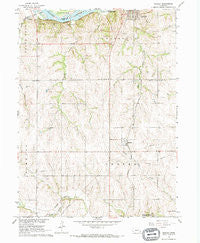 Manley Nebraska Historical topographic map, 1:24000 scale, 7.5 X 7.5 Minute, Year 1966