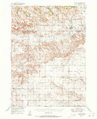 Marsland Nebraska Historical topographic map, 1:62500 scale, 15 X 15 Minute, Year 1951
