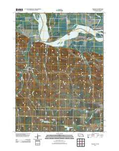Maskell Nebraska Historical topographic map, 1:24000 scale, 7.5 X 7.5 Minute, Year 2011