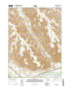 Merchiston Nebraska Current topographic map, 1:24000 scale, 7.5 X 7.5 Minute, Year 2014