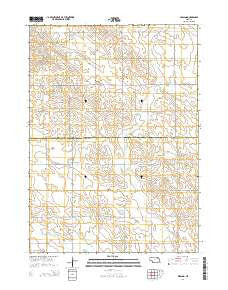 Midland Nebraska Current topographic map, 1:24000 scale, 7.5 X 7.5 Minute, Year 2014