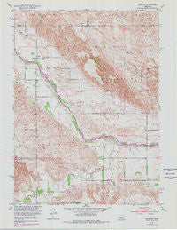 Milburn Nebraska Historical topographic map, 1:24000 scale, 7.5 X 7.5 Minute, Year 1951