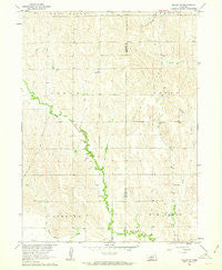 Miller SW Nebraska Historical topographic map, 1:24000 scale, 7.5 X 7.5 Minute, Year 1961