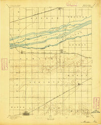 Minden Nebraska Historical topographic map, 1:62500 scale, 15 X 15 Minute, Year 1894