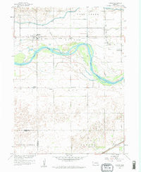 Monroe Nebraska Historical topographic map, 1:24000 scale, 7.5 X 7.5 Minute, Year 1958