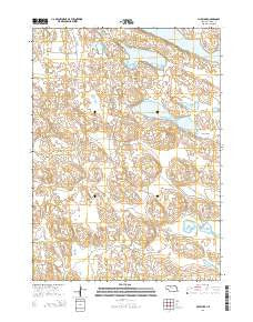 Mule Lake Nebraska Current topographic map, 1:24000 scale, 7.5 X 7.5 Minute, Year 2014