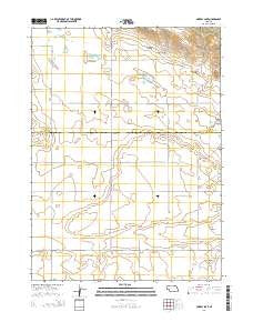 Murray Lake Nebraska Current topographic map, 1:24000 scale, 7.5 X 7.5 Minute, Year 2014