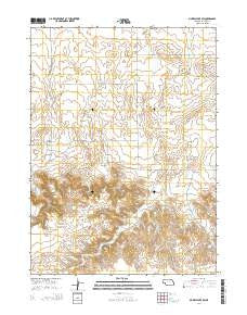 Murray Lake SW Nebraska Current topographic map, 1:24000 scale, 7.5 X 7.5 Minute, Year 2014