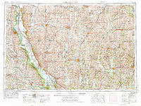 Nebraska City Nebraska Historical topographic map, 1:250000 scale, 1 X 2 Degree, Year 1955