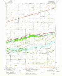 Newark Nebraska Historical topographic map, 1:24000 scale, 7.5 X 7.5 Minute, Year 1962