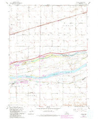 Newark Nebraska Historical topographic map, 1:24000 scale, 7.5 X 7.5 Minute, Year 1962