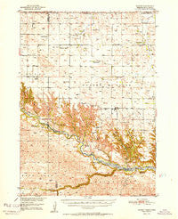 Norden Nebraska Historical topographic map, 1:62500 scale, 15 X 15 Minute, Year 1952