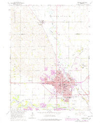 Norfolk Nebraska Historical topographic map, 1:24000 scale, 7.5 X 7.5 Minute, Year 1963