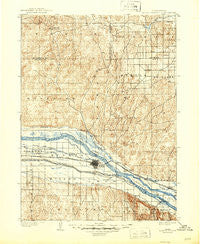 North Platte Nebraska Historical topographic map, 1:125000 scale, 30 X 30 Minute, Year 1902