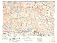 North Platte Nebraska Historical topographic map, 1:250000 scale, 1 X 2 Degree, Year 1954