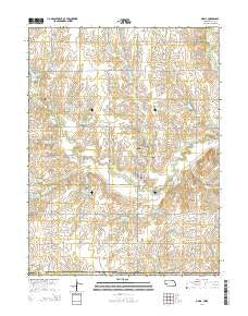 Odell Nebraska Current topographic map, 1:24000 scale, 7.5 X 7.5 Minute, Year 2014