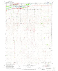 Ogallala SW Nebraska Historical topographic map, 1:24000 scale, 7.5 X 7.5 Minute, Year 1971