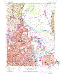 Omaha North Nebraska Historical topographic map, 1:24000 scale, 7.5 X 7.5 Minute, Year 1956