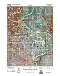 Omaha North Nebraska Historical topographic map, 1:24000 scale, 7.5 X 7.5 Minute, Year 2011