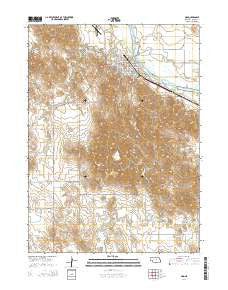 Ord Nebraska Current topographic map, 1:24000 scale, 7.5 X 7.5 Minute, Year 2014