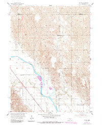 Ord NW Nebraska Historical topographic map, 1:24000 scale, 7.5 X 7.5 Minute, Year 1954
