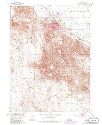 Ord Nebraska Historical topographic map, 1:24000 scale, 7.5 X 7.5 Minute, Year 1954