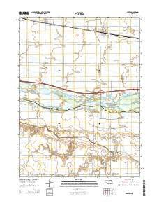 Overton Nebraska Current topographic map, 1:24000 scale, 7.5 X 7.5 Minute, Year 2014