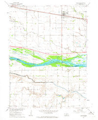 Overton Nebraska Historical topographic map, 1:24000 scale, 7.5 X 7.5 Minute, Year 1962