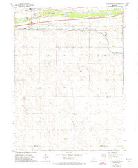 Paxton South Nebraska Historical topographic map, 1:24000 scale, 7.5 X 7.5 Minute, Year 1971