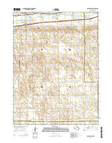 Paxton South Nebraska Current topographic map, 1:24000 scale, 7.5 X 7.5 Minute, Year 2014