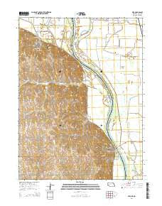 Peru Nebraska Current topographic map, 1:24000 scale, 7.5 X 7.5 Minute, Year 2014