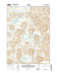 Peter Long Lake Nebraska Current topographic map, 1:24000 scale, 7.5 X 7.5 Minute, Year 2014