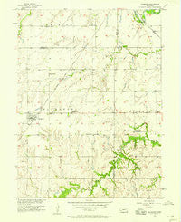 Plymouth Nebraska Historical topographic map, 1:24000 scale, 7.5 X 7.5 Minute, Year 1957