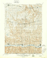 Red Cloud Nebraska Historical topographic map, 1:125000 scale, 30 X 30 Minute, Year 1897