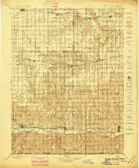 Red Cloud Nebraska Historical topographic map, 1:125000 scale, 30 X 30 Minute, Year 1897