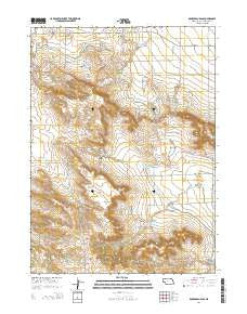 Roubadeau Pass Nebraska Current topographic map, 1:24000 scale, 7.5 X 7.5 Minute, Year 2014