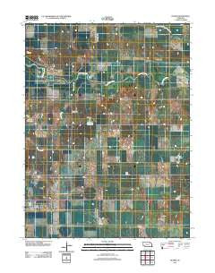 Ruskin Nebraska Historical topographic map, 1:24000 scale, 7.5 X 7.5 Minute, Year 2011