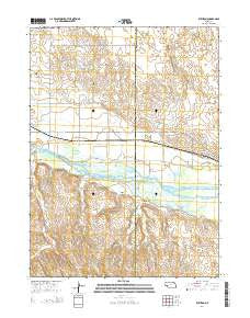 Ruthton Nebraska Current topographic map, 1:24000 scale, 7.5 X 7.5 Minute, Year 2014