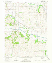 Salem Nebraska Historical topographic map, 1:24000 scale, 7.5 X 7.5 Minute, Year 1965