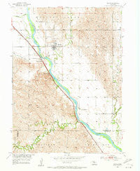 Scotia Nebraska Historical topographic map, 1:24000 scale, 7.5 X 7.5 Minute, Year 1953