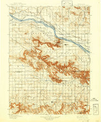 Scotts Bluff Nebraska Historical topographic map, 1:125000 scale, 30 X 30 Minute, Year 1898