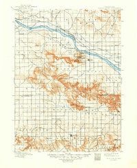 Scotts Bluff Nebraska Historical topographic map, 1:125000 scale, 30 X 30 Minute, Year 1898