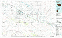 Scottsbluff Nebraska Historical topographic map, 1:100000 scale, 30 X 60 Minute, Year 1985