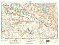 Scottsbluff Nebraska Historical topographic map, 1:250000 scale, 1 X 2 Degree, Year 1954