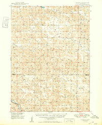 Seneca 4 Nebraska Historical topographic map, 1:62500 scale, 15 X 15 Minute, Year 1949