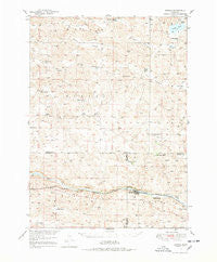 Seneca Nebraska Historical topographic map, 1:62500 scale, 15 X 15 Minute, Year 1948